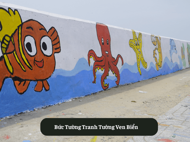 Bức Tường Tranh Tường Ven Biển