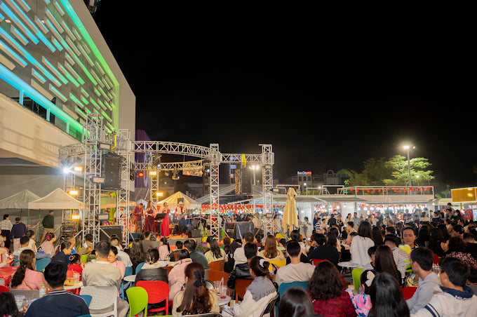 Chợ đêm Helio (B. Night Market): "Thiên Đường Giải Trí" Và Ẩm Thực Đêm Sôi Động Nhất Phường Hòa Cường Bắc